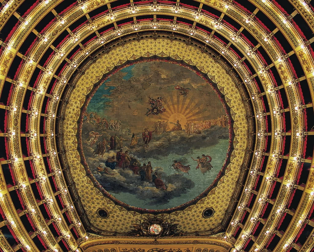 Soffitto del, Teatro San Carlo, Napoli